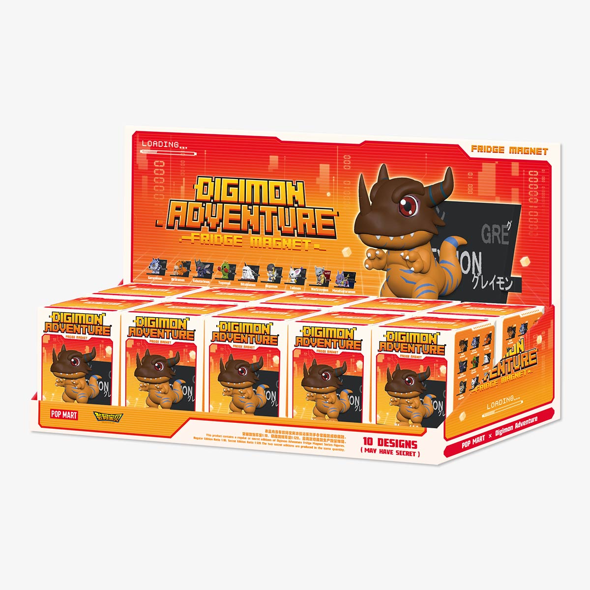 Digimon Adventure – Pop Mart Fridge Magnet Series - Blindbox