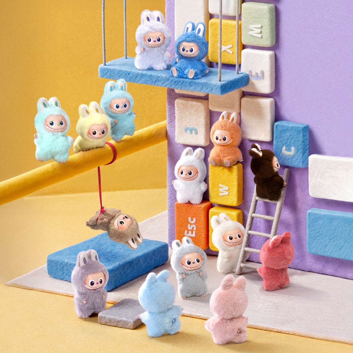 Pop Mart THE MONSTERS PIN FOR LOVE SERIES - Vinyl Plush Pendant (A-M) - Blindbox