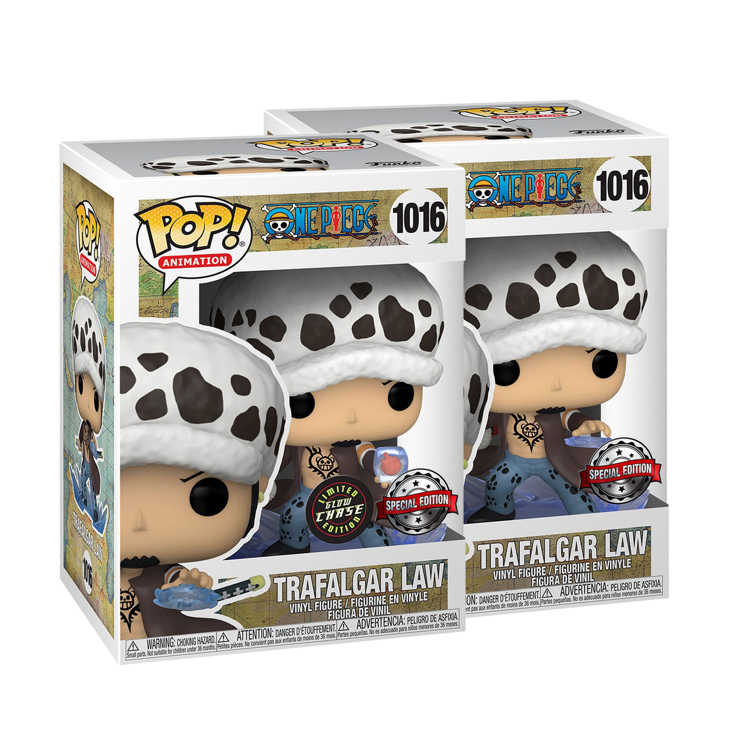 One Piece - Funko POP! - Trafalgar Law #1016 CHASE BUNDLE