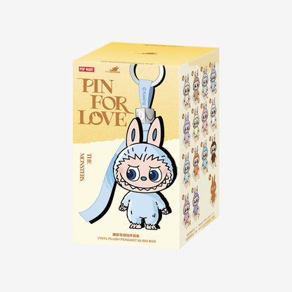 Pop Mart THE MONSTERS PIN FOR LOVE SERIES - Vinyl Plush Pendant (A-M) - Blindbox