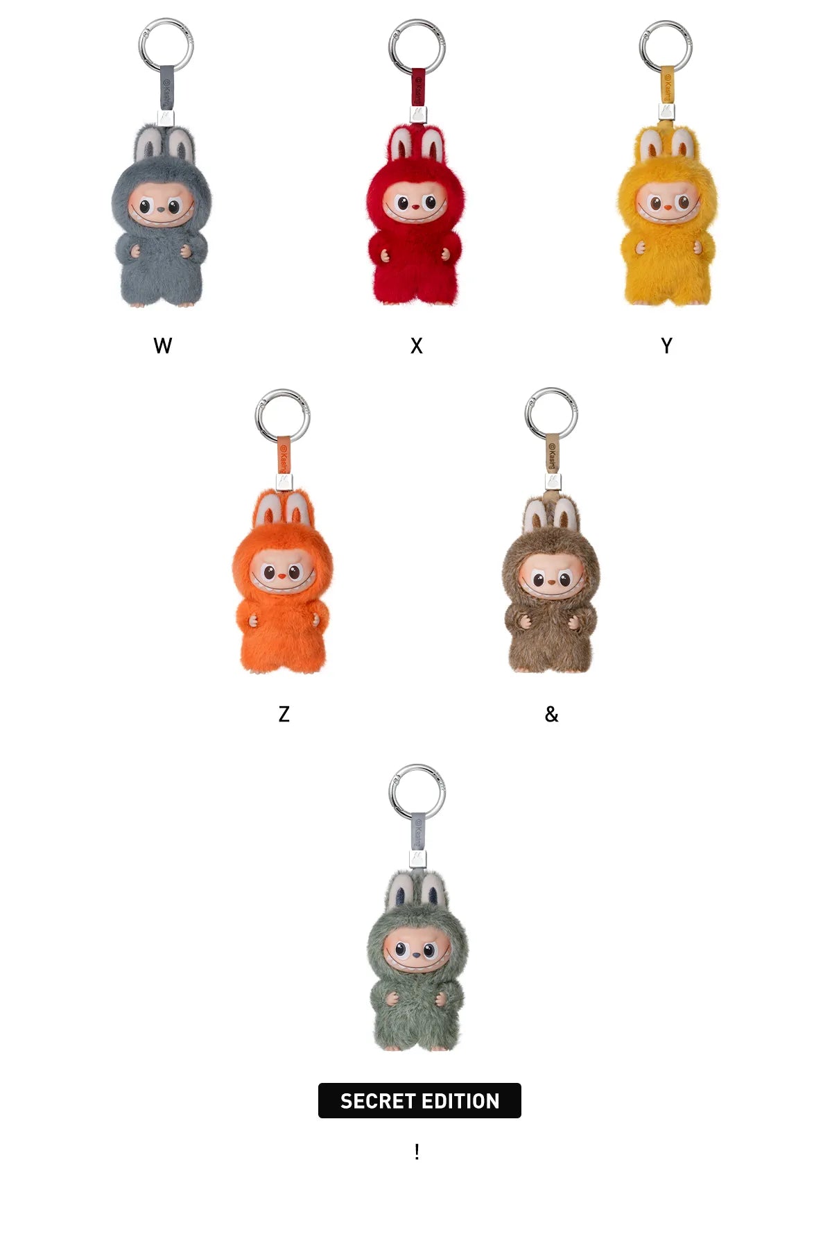Pop Mart THE MONSTERS PIN FOR LOVE SERIES - Vinyl Plush Pendant (N-Z) - Blindbox