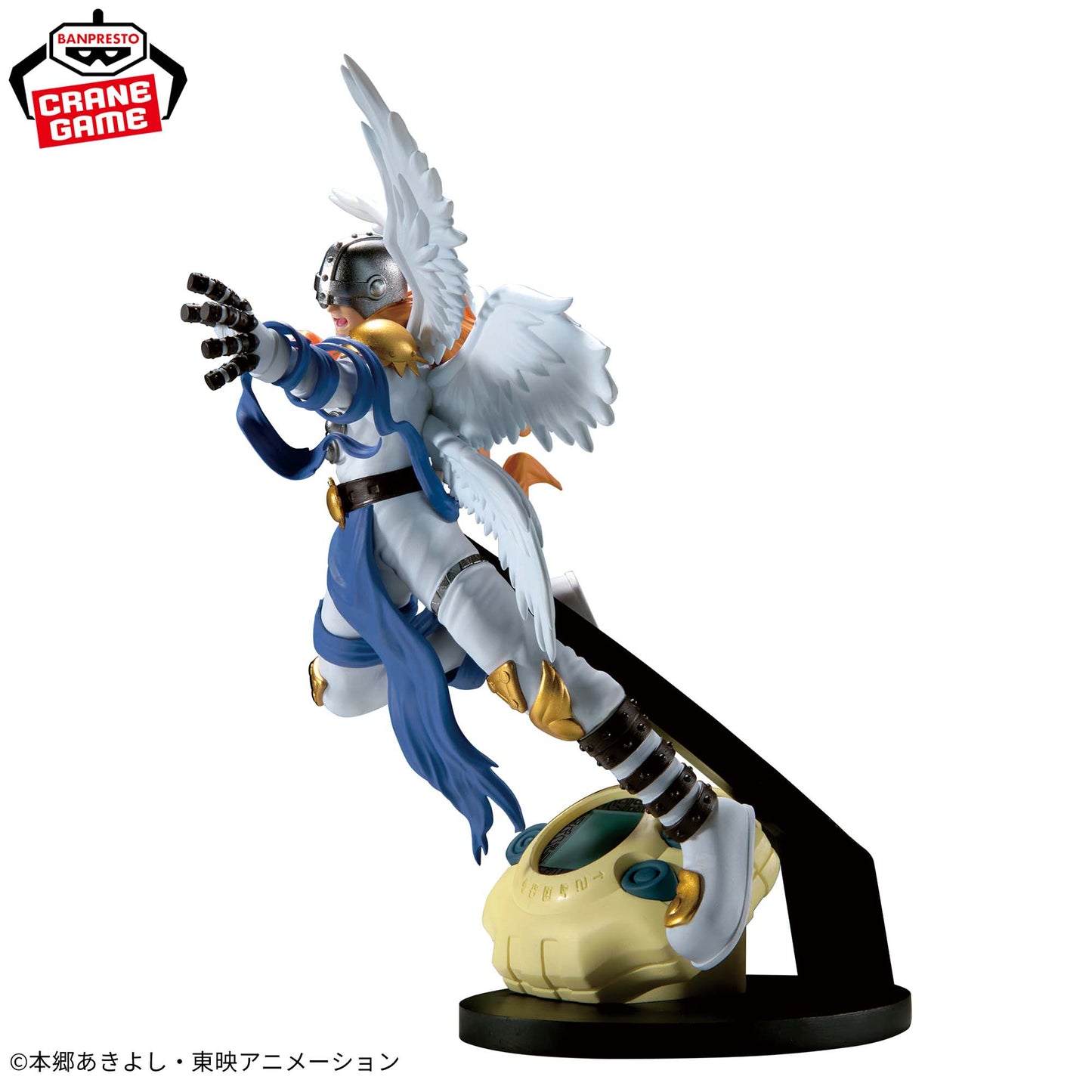 Digimon Adventure Digivice Stand Angemon Figur Rückansicht