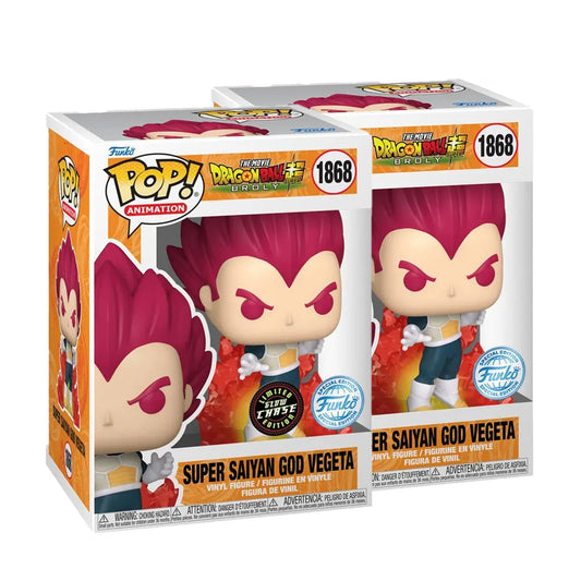 Dragon Ball Super - Funko POP! - Super Saiyajin Gott Vegeta #1868 CHASE BUNDLE