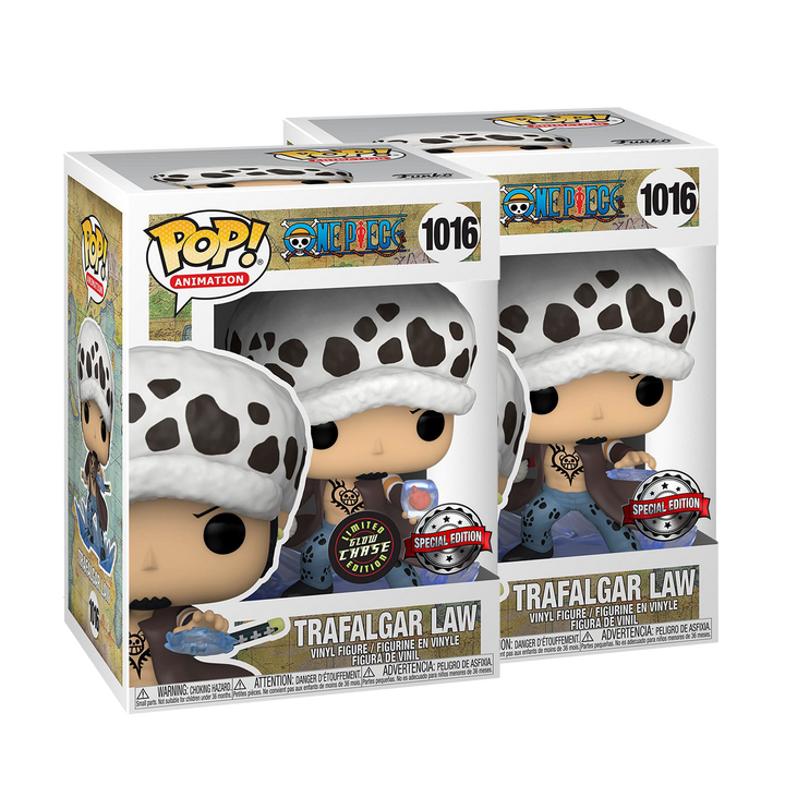 One Piece – Funko POP! – Trafalgar Law #1016 Chase Bundle