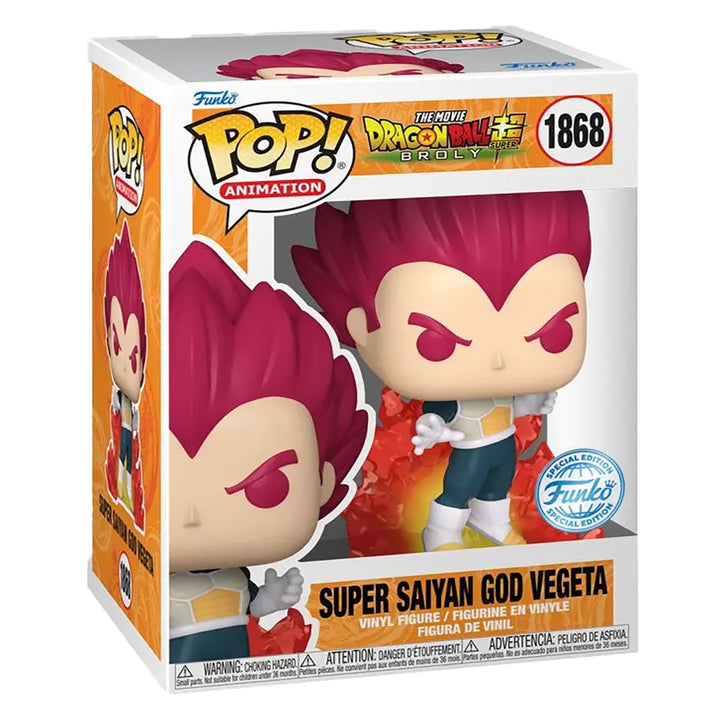 Dragon Ball Super - Funko POP! - Super Saiyajin Gott Vegeta #1868 CHASE-Chance