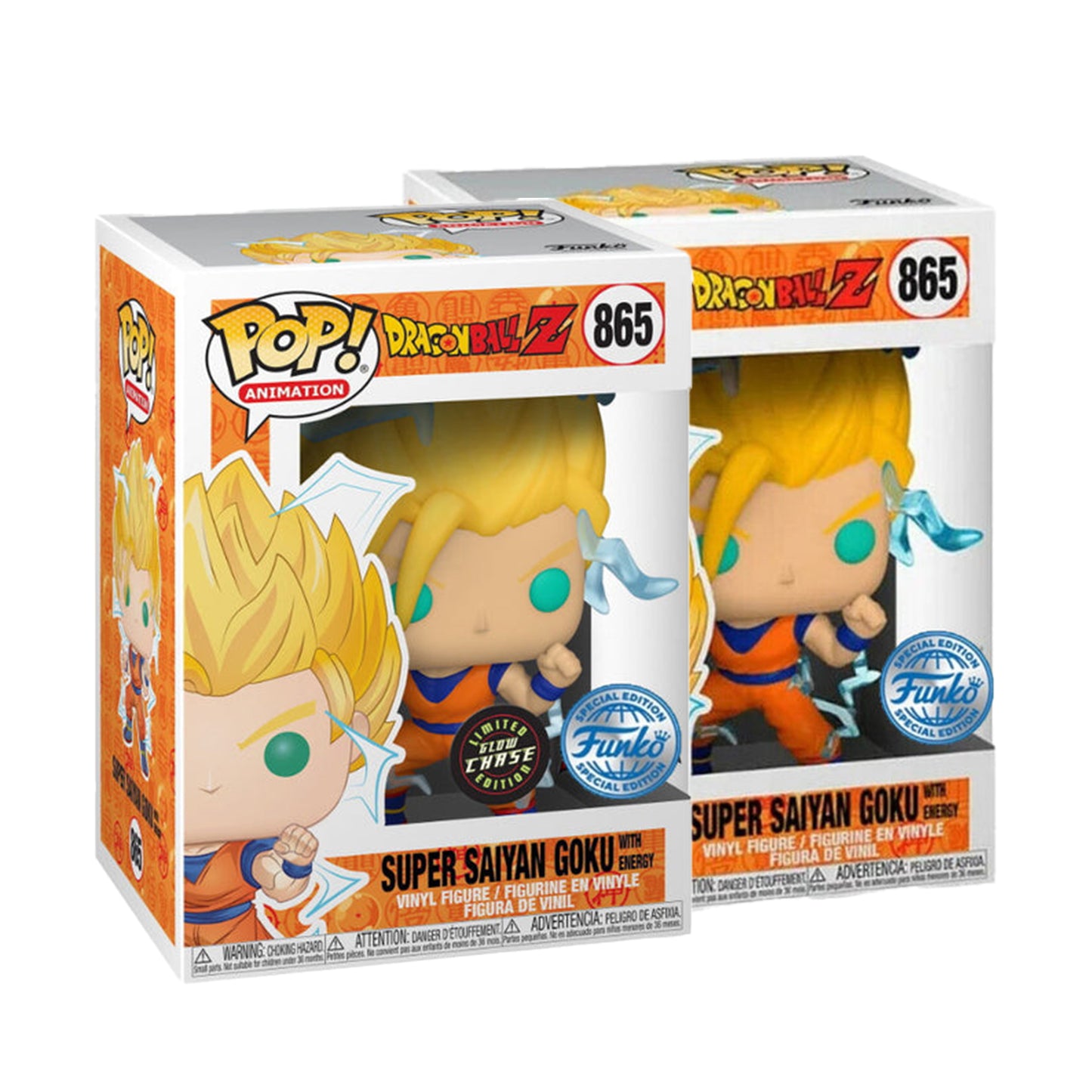 Dragon Ball Z – Funko POP! – Super Saiyajin Goku #865 (Glow-in-the-Dark) CHASE-BUNDLE