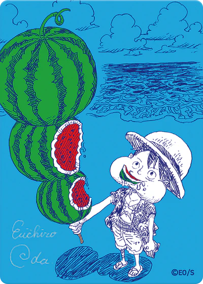 One Piece – Shueisha NatsuComi 2026 – Suica Luffy MetaKira Promo Card – JP