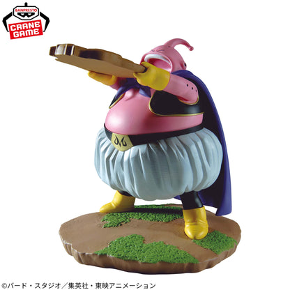 Dragon Ball Z History Box Majin Buu Figur von Banpresto auf Diorama-Sockel