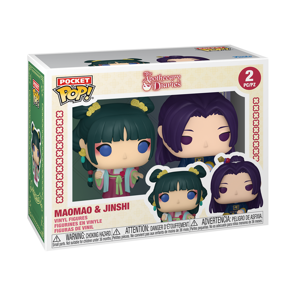 Funko Pocket POP! 2er-Pack Maomao & Jinshi aus The Apothecary Diaries in der Fensterverpackung