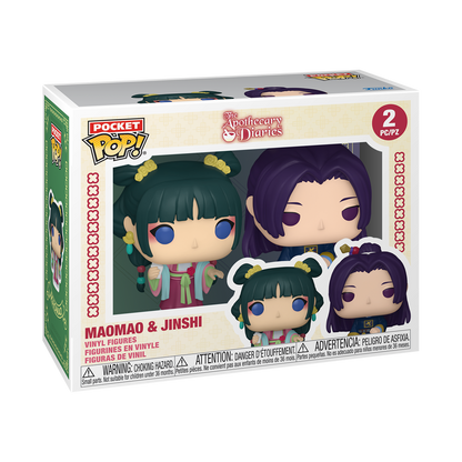 Funko Pocket POP! 2er-Pack Maomao & Jinshi aus The Apothecary Diaries in der Fensterverpackung