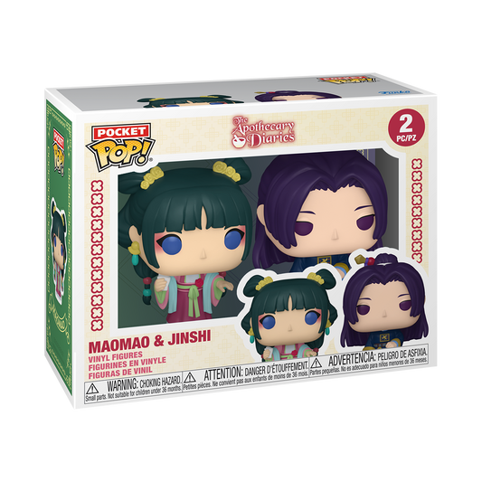 Funko Pocket POP! 2er-Pack Maomao & Jinshi aus The Apothecary Diaries in der Fensterverpackung
