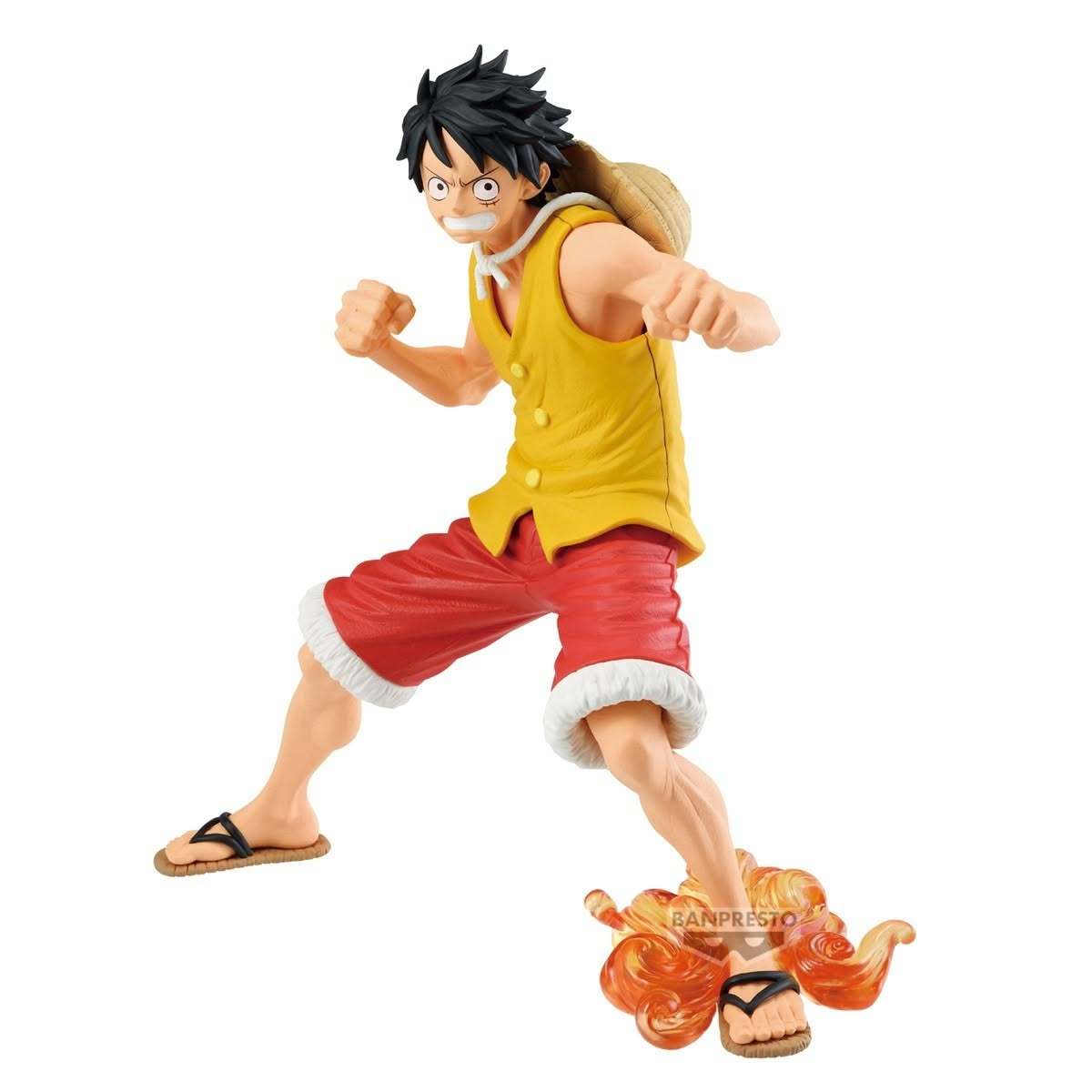 MAXIMATIC PLUS Luffy Marineford ver. Seitenansicht mit Flammen-Base
